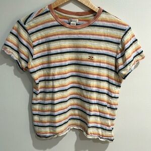 Billabong - cotton striped tee - Women’s XS